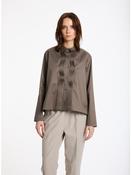 Lis Lareida Pintuck Shirt in Burnt Olive image