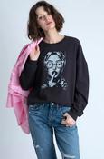 CPress Studio Wild Flower Sweatshirt in Worn Black image
