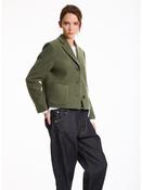 Lis Lareida Short Blazer in Moss Green image