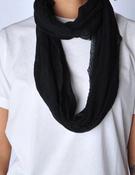 Pin1876 Cashmere Tube Scarf in Navy