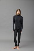 KristenseN Du Nord Long Sleeve Polo Top in Black