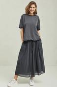 KristenseN Du Nord Silk Skirt in Chocolate image