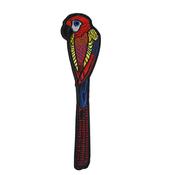 Large Parrot Iron On Patch | Embroidered Clothing Repair Patch