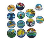 Round scenic patches