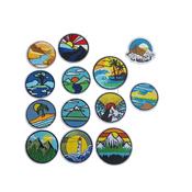 Round scenic patches