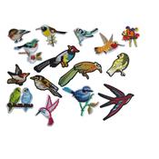 Small Birds Iron On Patch | Embroidered Clothing Repair Patch