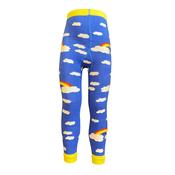 After the Storm Organic Footless Tights - Clouds and Rainbows on Blue image