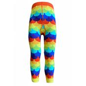Scales Footless Organic Tights, Rainbow Scales image