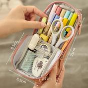 Iopqo Pencil Box Large-capacity Pencil Case Cute Pencil Pencil Case Storage Box School and Office Supplies Middle School Stationery Stationery Bag