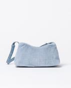 Surkana Plush Shoulder Bag with Multiposition Handle - Dusty Blue image