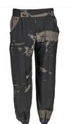 My Soul Print Wide Leg Pants - Brown/Black image