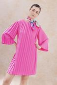 Lanidor Plisse Dress - Fuchsia Pink