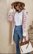 F S Collection Check Cardigan - Multi-coloured