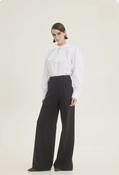 Chicard Classic High Waisted Wide-leg Trousers - Black image