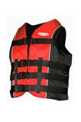TWF 4 Buckle Buoyancy Aid - Black/Red and Royal/Navy image