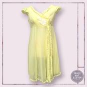 Vintage Yellow Petal Layer Nightdress