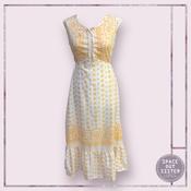 Vintage Orange Floral Nightdress