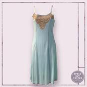 Vintage Tricot Taupe Lace Slip