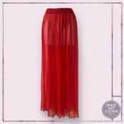 Vintage Pleat Semi Sheer Trousers