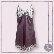 Vintage Purple Floral Slip Dress image