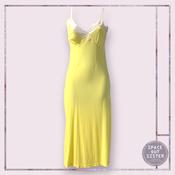 Vintage Yellow Tricot Slip