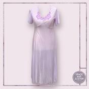 Vintage Lilac Lace Trim Nightdress image