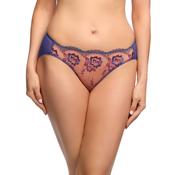 New Evelina Cobalt &amp; Coral Bikini Brief by Dita Von Teese image