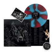 OPUS KINK - The Sweet Goodbye (with hand-signed postcard) - LP - Dark Red and Pale Dusty Blue Colour-in-Colour Pinwheel Vinyl image