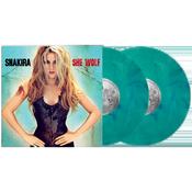 SHAKIRA - She Wolf - 2LP - Sea Glass w/ Turquoise Swirl Vinyl image