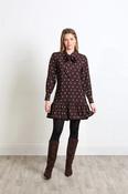 Annabelle Brown Dot Mini Dress image