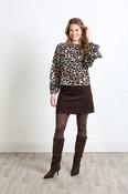 Charlotte Mocha Cord Skirt