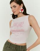 Pink Printed Cotton Top