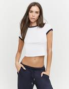 White Round Neck Basic T-Shirt
