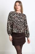 Naomi Leopard Blouse