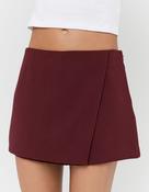 Burgundy Mini Skort