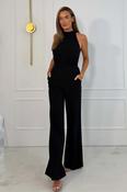 Fifi Halter Tie Black Jumpsuit image