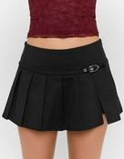 Black Pleated Mini Skort