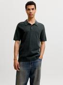 Riley Knit Short Sleeve Polo - Scarab twist image