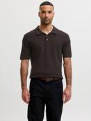 Riley Knit Short Sleeve Polo - Ganache twist image