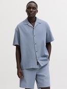 Global Waffle Resort Short Sleeve Shirt - Blue Mirage image