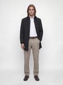 Melton Wool Blend Coat - Dark Grey image