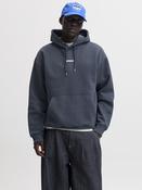 Club Back Script Print Sweat Hoodie - Outer Space