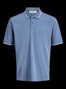 Fusion Pique Mesh Collar Polo - Blue Mirage image