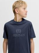 Frederiksberg Monogram Crew Neck Tee Junior - Sky Captain