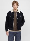 Connor Corduroy Trucker Jacket - Dark Navy image