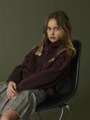 Roloui Long Sleeve Relaxed Sweatshirt Hood image