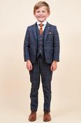 Jenson Marine Check Boys 3 Piece Suit