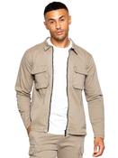 Nova Beige Cargo Overshirt Jacket image