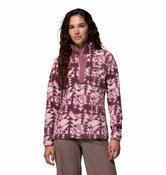 Columbia Women's Benton Springs Printed Half Snap Fleece - Antique Mauve Sketchup image
