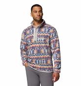 Mens Helvetia™ II Printed Half Snap Fleece-Sea Salt/Retrotree image
